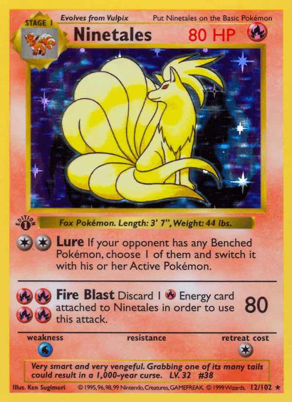 Ninetales debut card