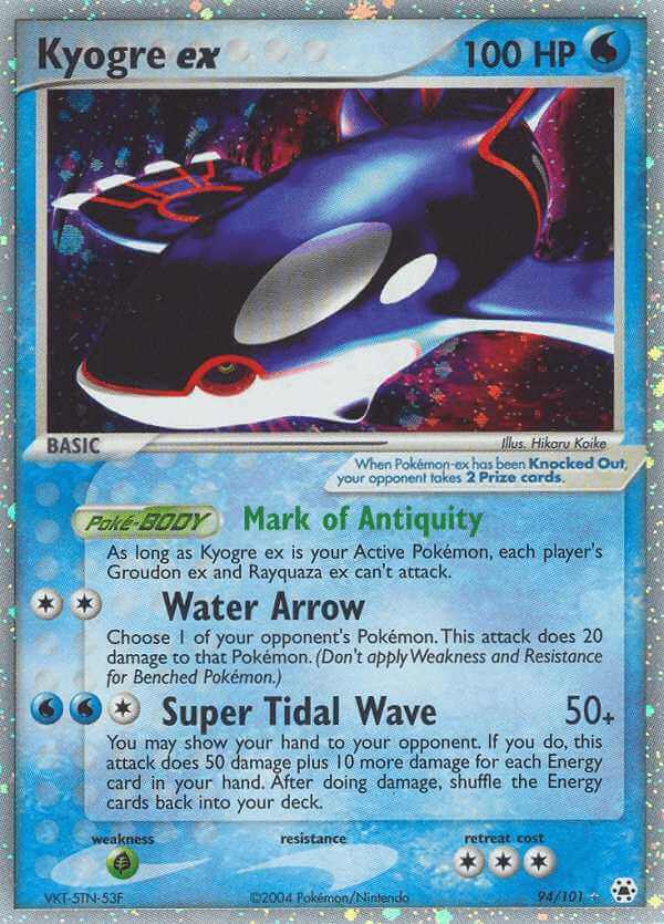 Kyogre debut card