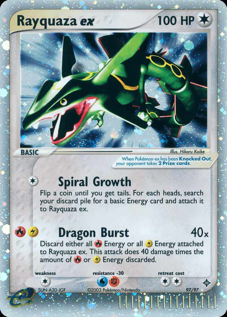 Rayquaza debut card