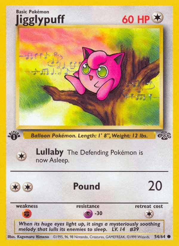 Jigglypuff debut card