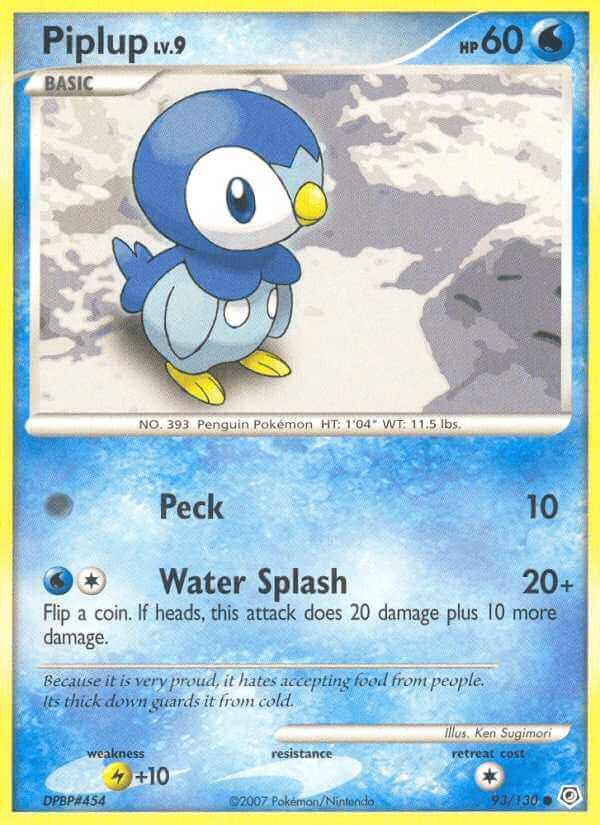 Piplup debut card