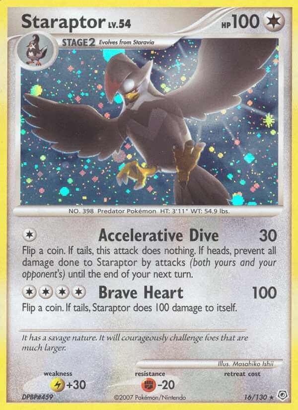 Staraptor debut card