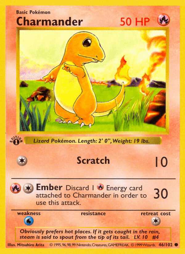 Charmander debut card