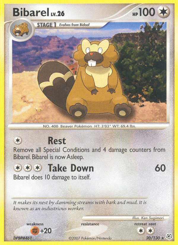 Bibarel debut card