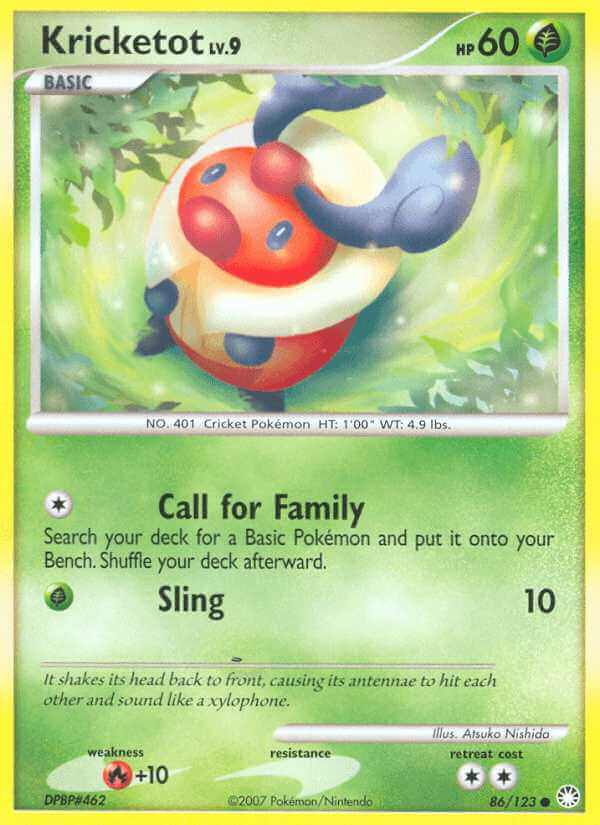Kricketot debut card