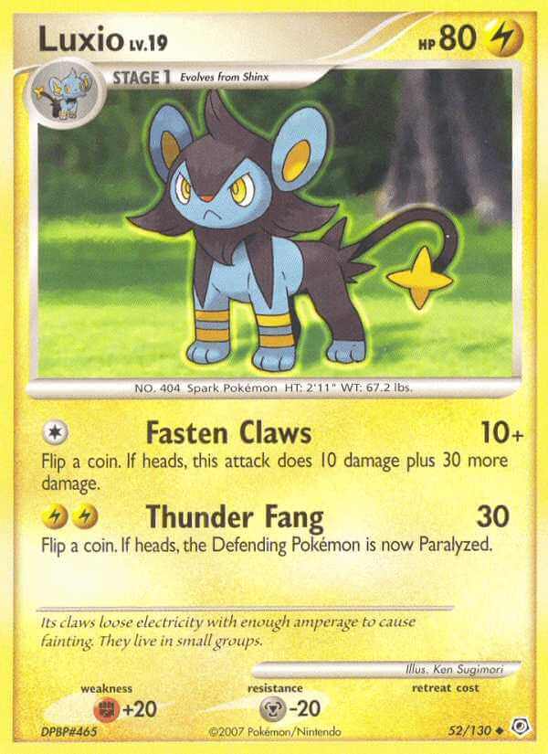 Luxio debut card
