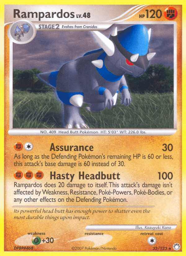 Rampardos debut card