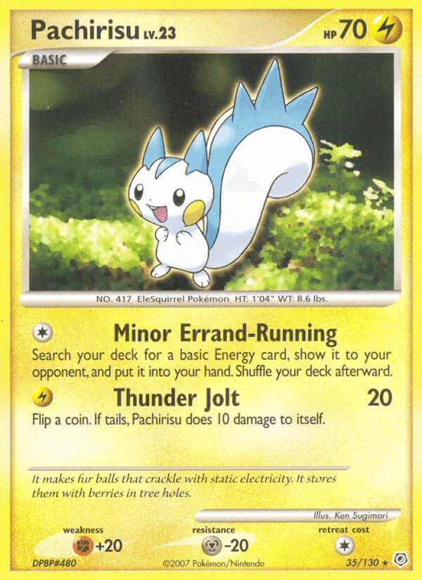 Pachirisu debut card