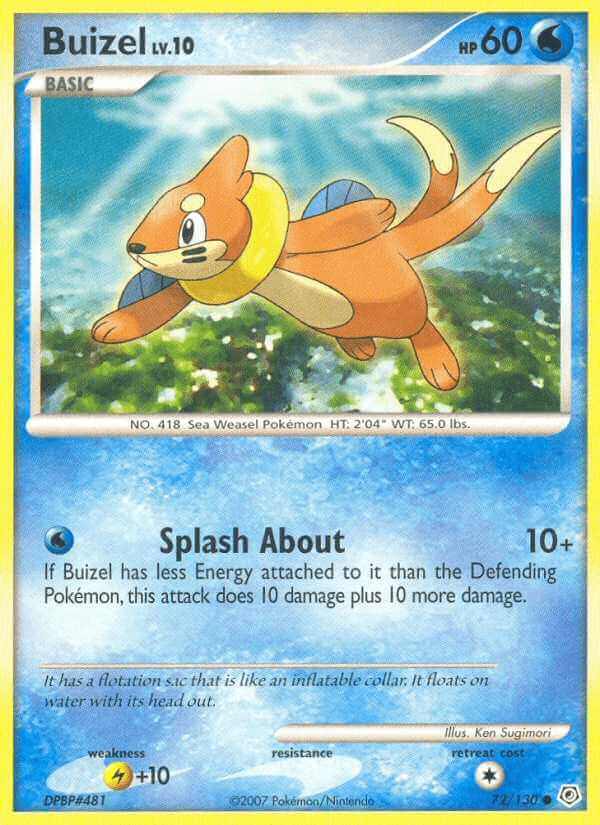 Buizel debut card