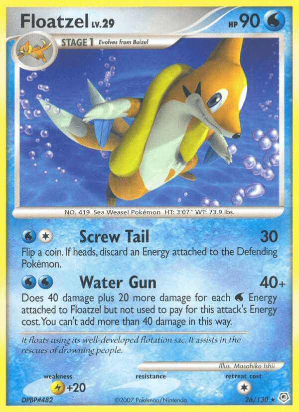 Floatzel debut card