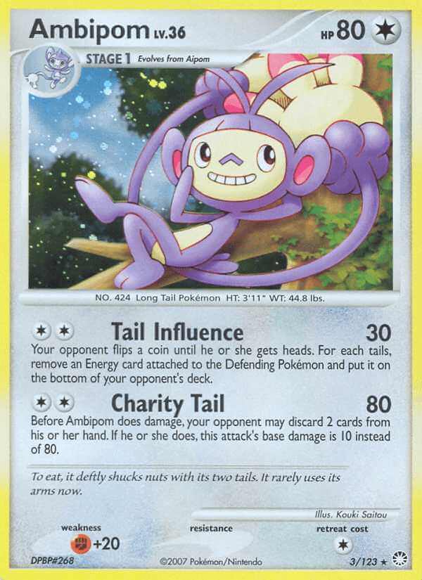 Ambipom debut card