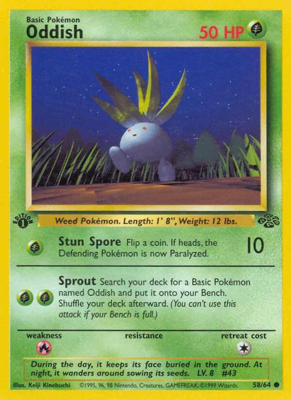 Oddish debut card