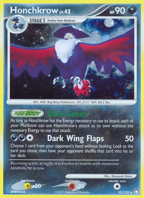 Honchkrow debut card