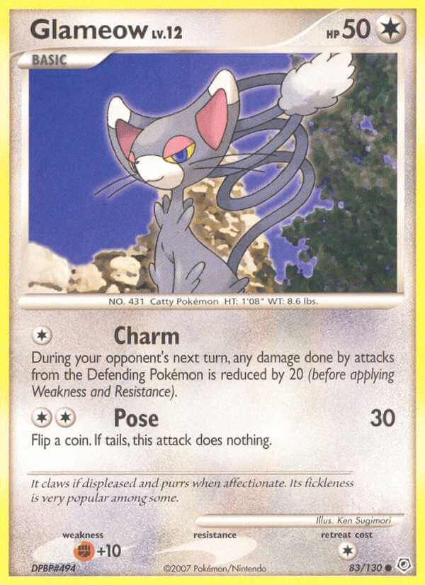 Glameow debut card