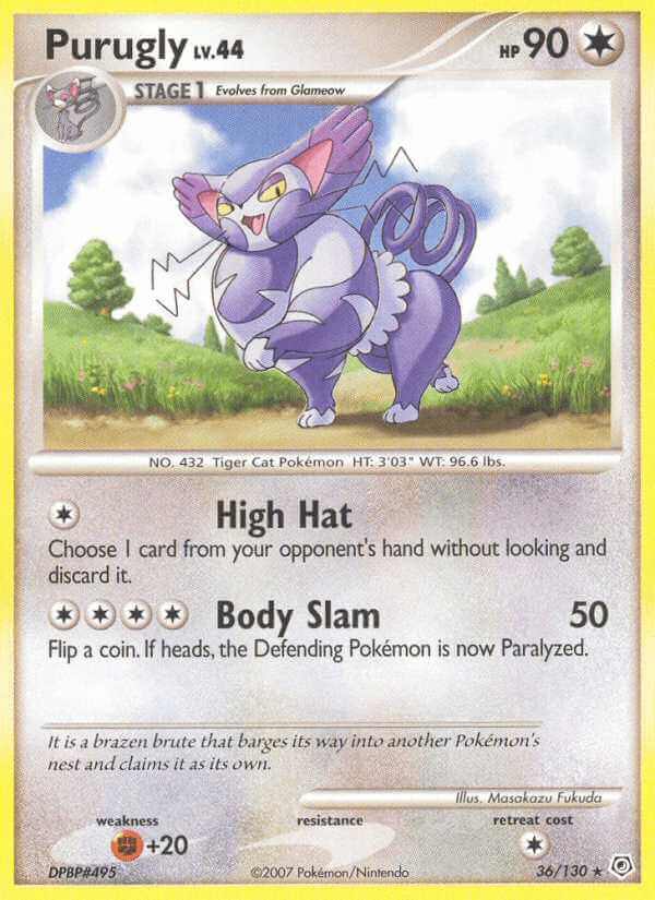 Purugly debut card