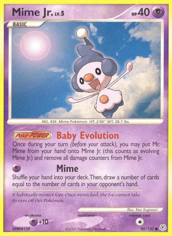 Mime Jr. debut card