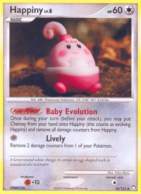 Happiny debut card