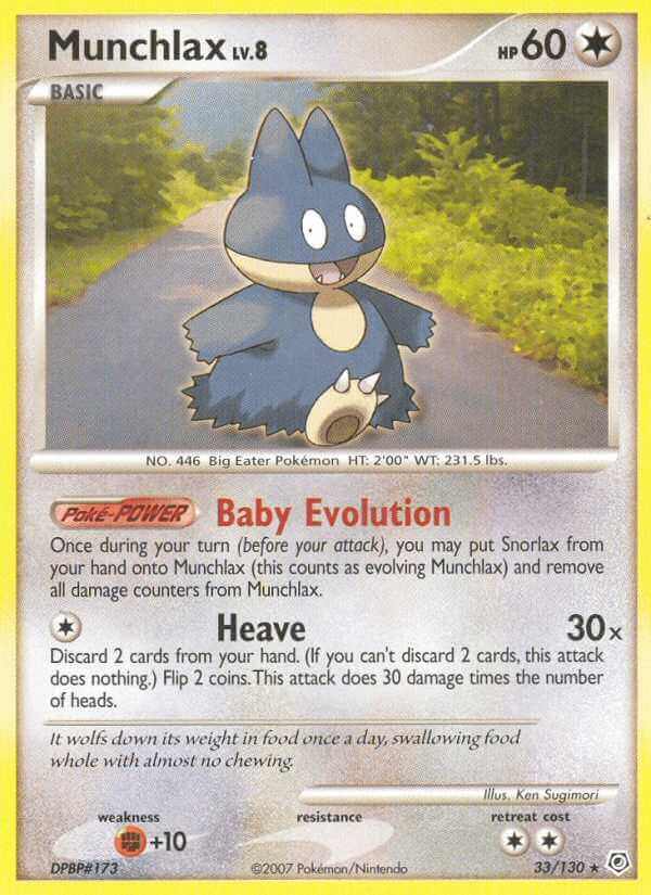 Munchlax debut card