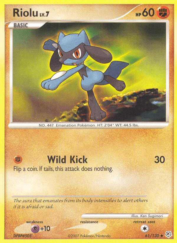 Riolu debut card