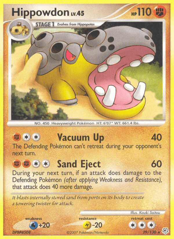 Hippowdon debut card