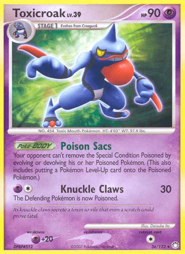 Toxicroak debut card
