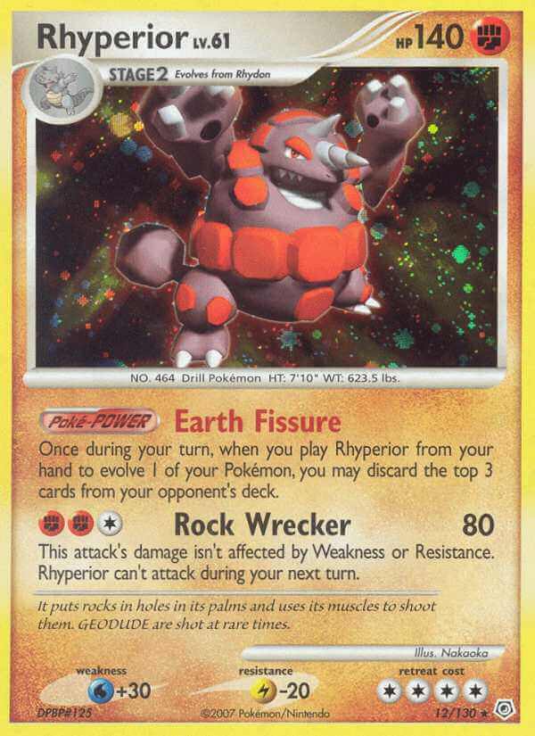Rhyperior debut card