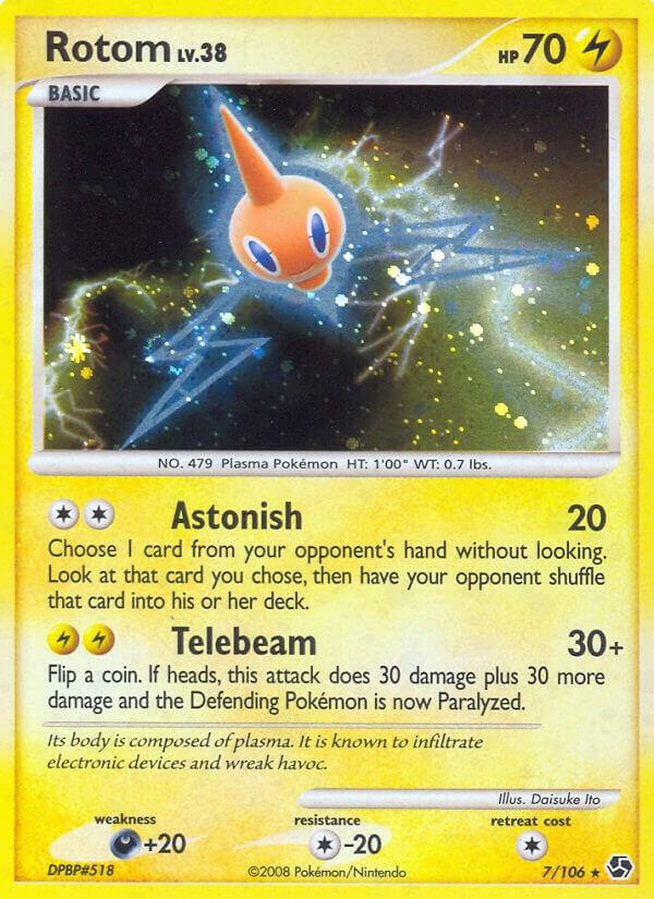 Rotom debut card