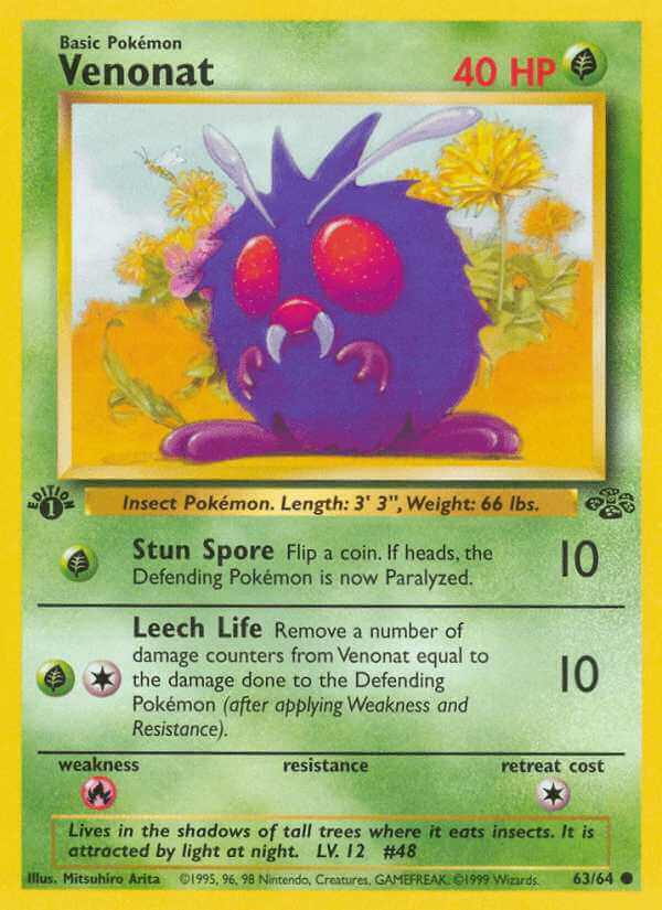 Venonat debut card
