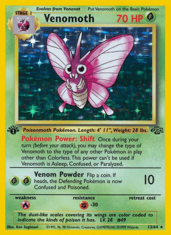 Venomoth debut card