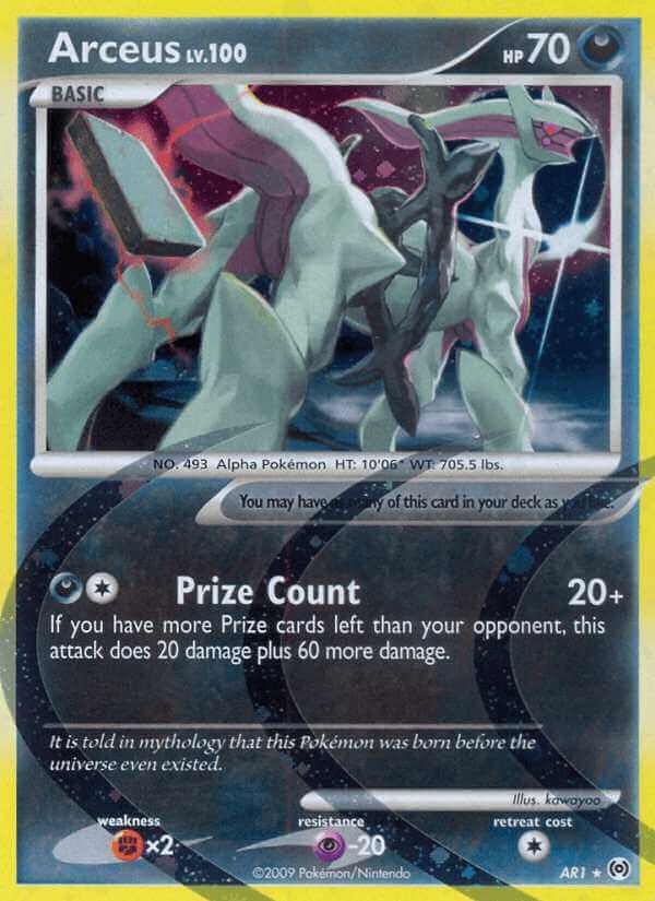 Arceus debut card