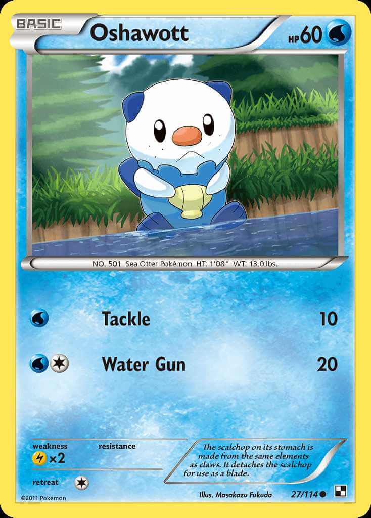 Oshawott debut card