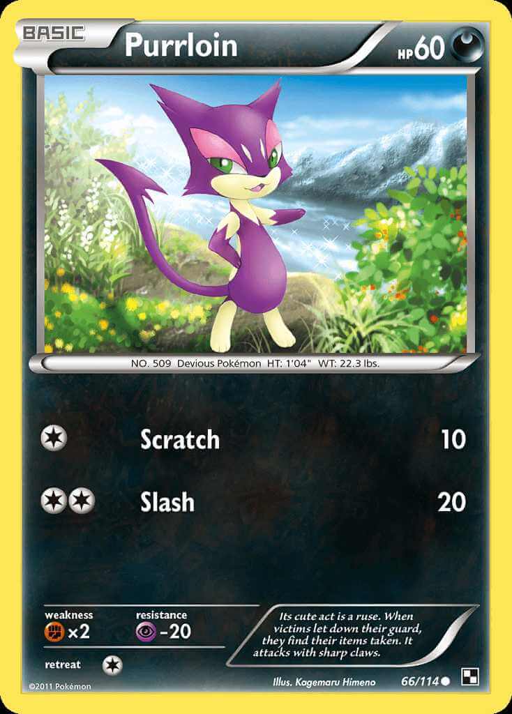 Purrloin debut card