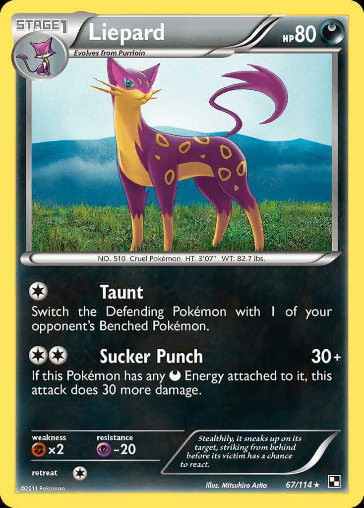 Liepard debut card