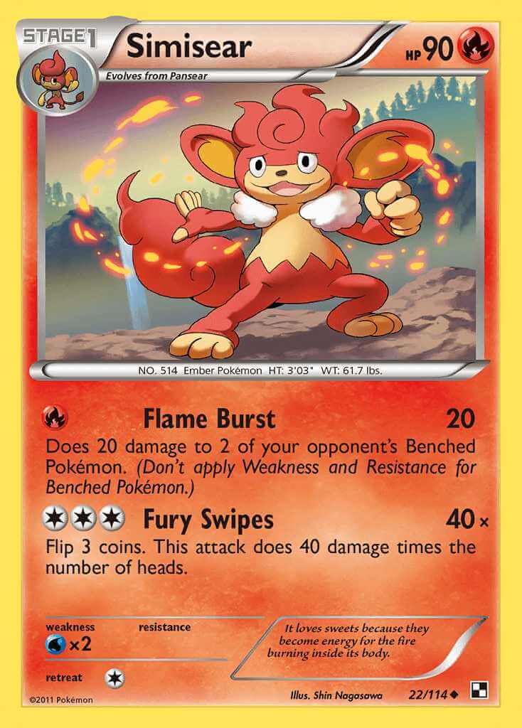 Simisear debut card