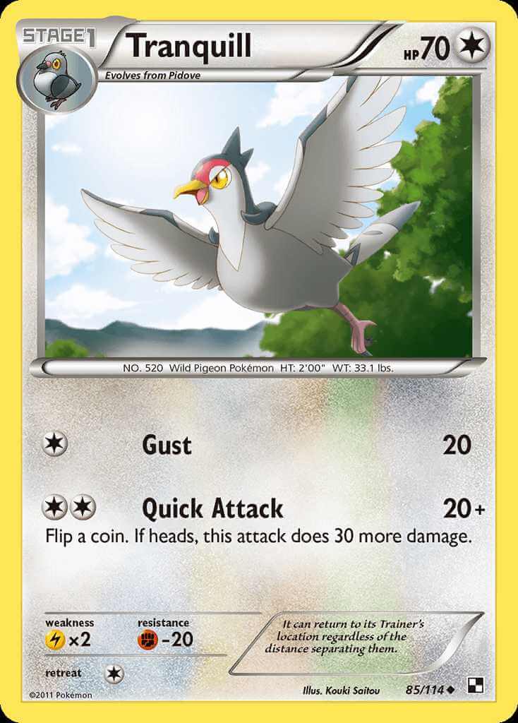 Tranquill debut card
