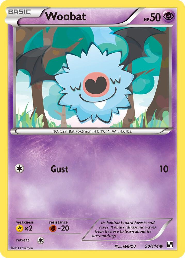 Woobat debut card