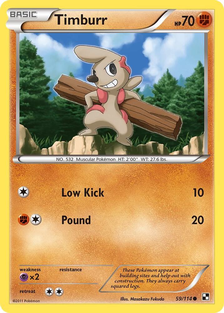 Timburr debut card