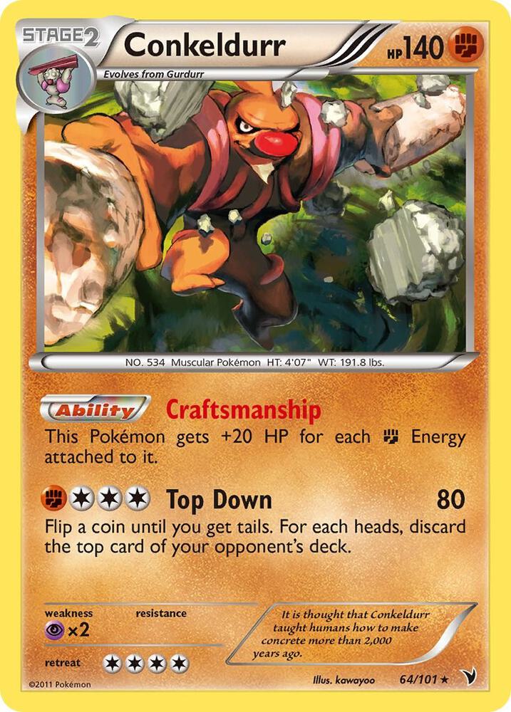 Conkeldurr debut card