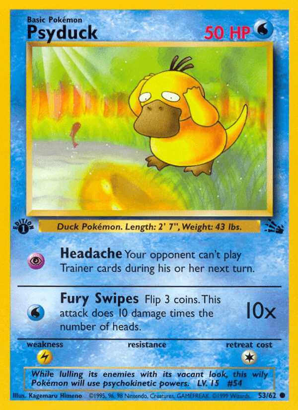 Psyduck debut card