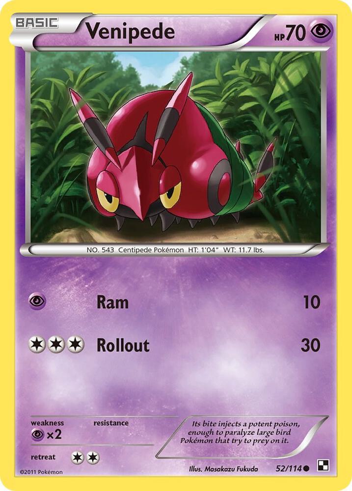 Venipede debut card