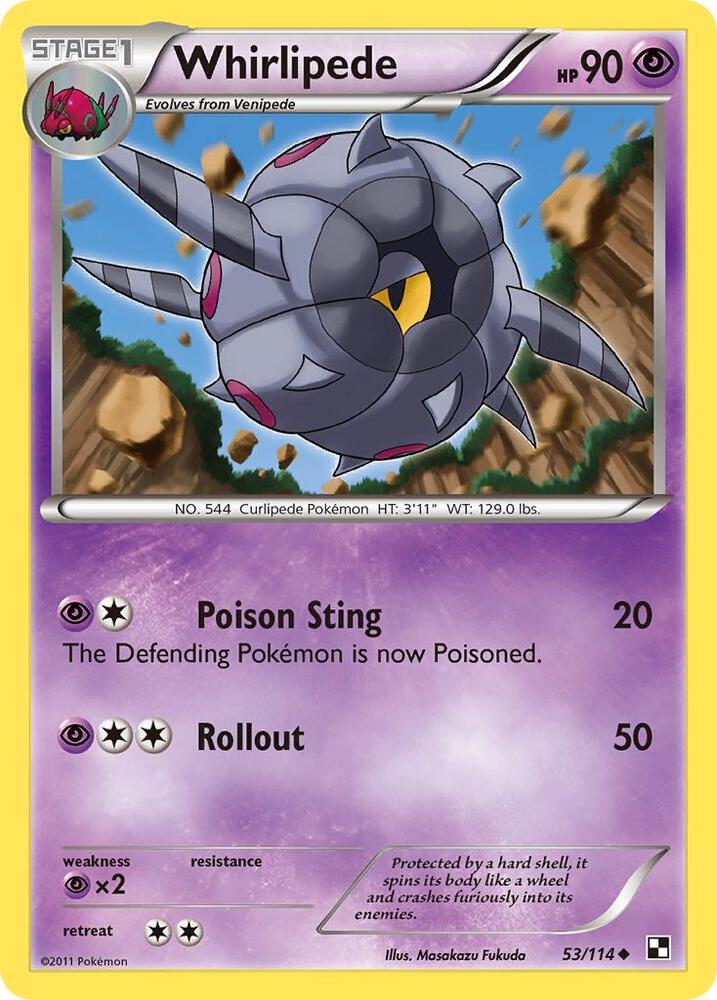 Whirlipede debut card