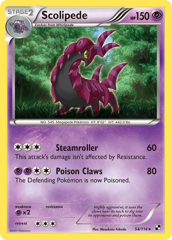 Scolipede debut card