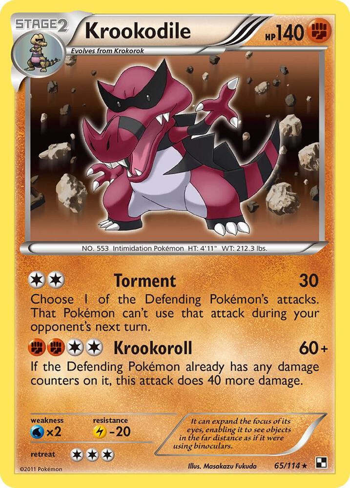 Krookodile debut card