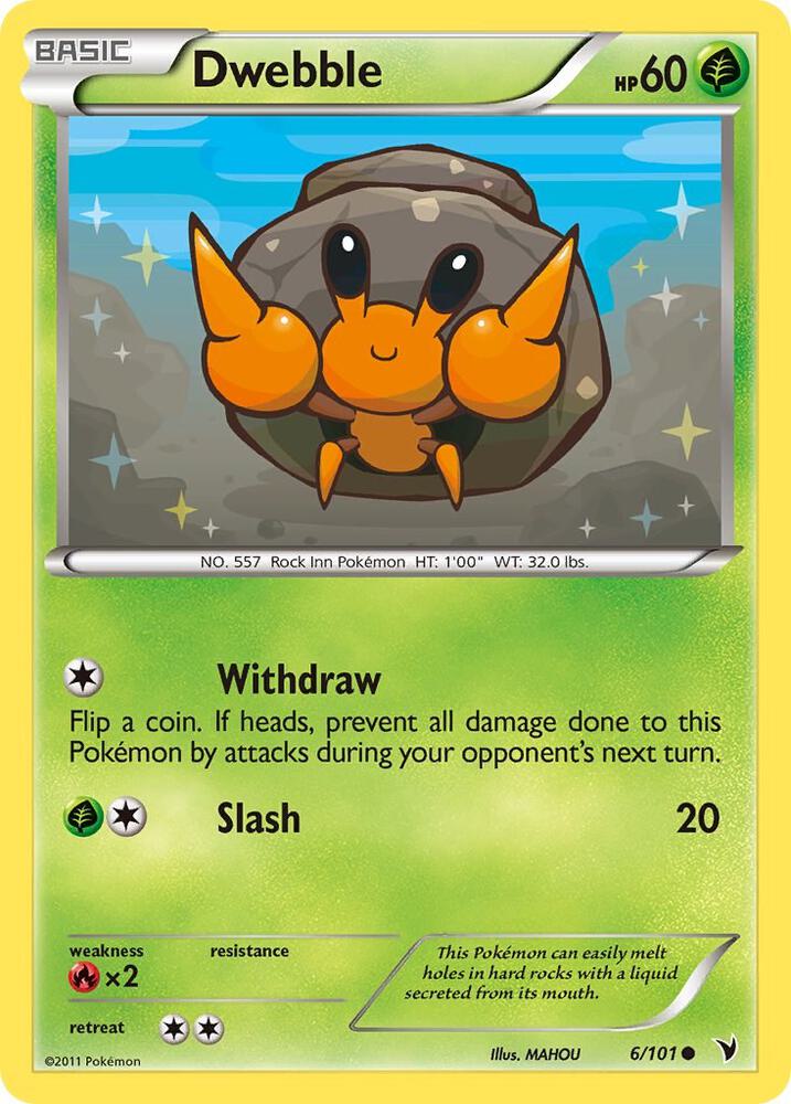 Dwebble debut card
