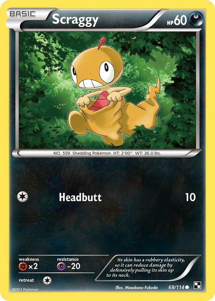 Scraggy debut card
