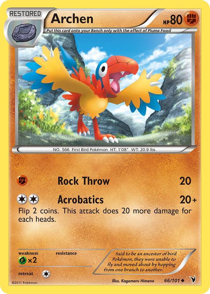Archen debut card