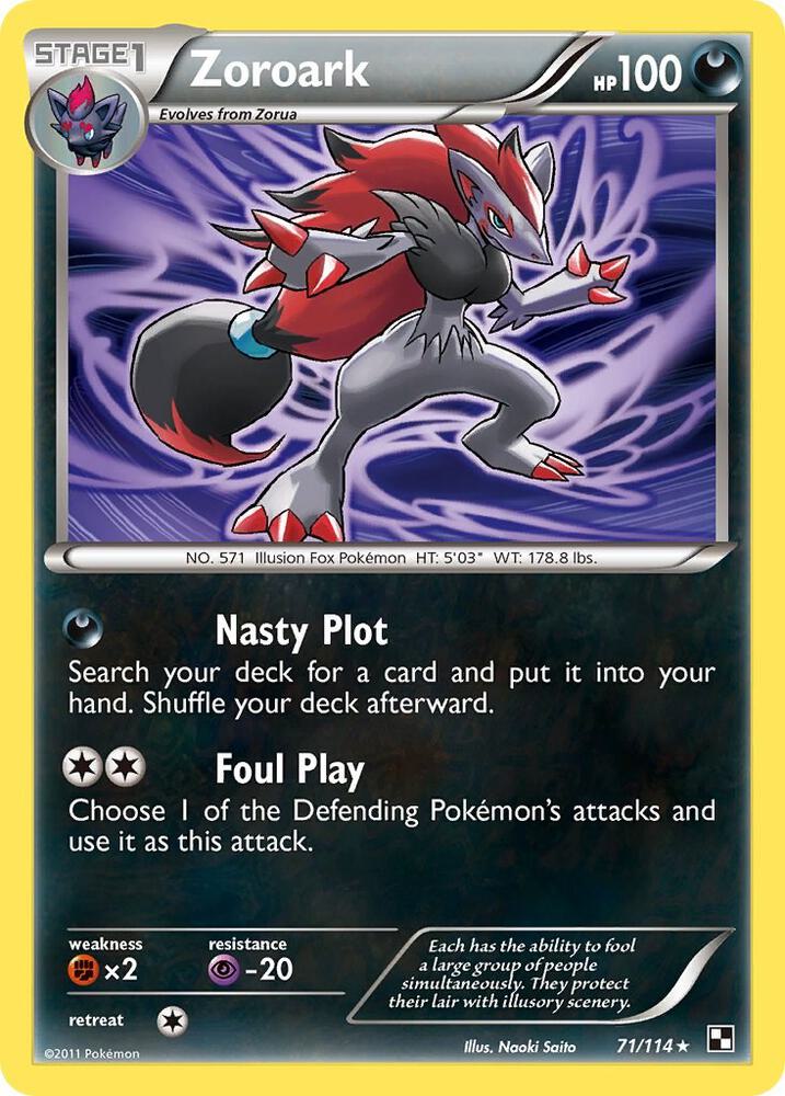 Zoroark debut card