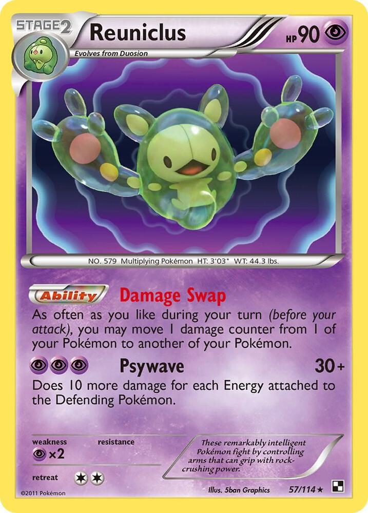 Reuniclus debut card