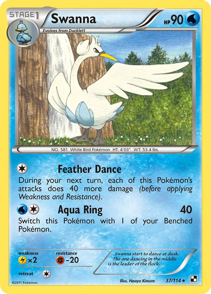 Swanna debut card