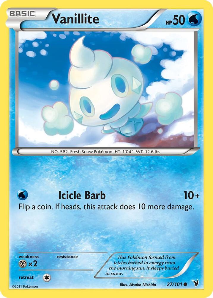 Vanillite debut card